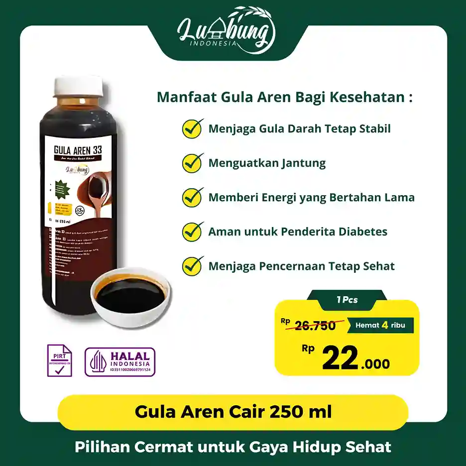 Lumbung Indonesia adalah produsen, supplier, sekaligus distributor gula aren halal, murni, dan alami yang siap memenuhi kebutuhan retail maupun grosir.