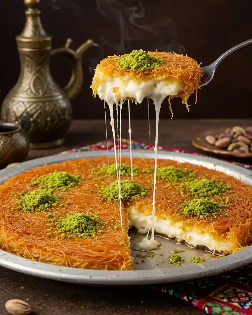 kunafa khas palestina dengan citarasa gula aren