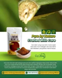 gula aren organik, gula aren ekspor, alami, sehat, pemanis alami