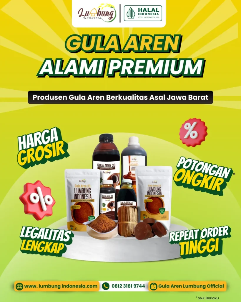 gula aren jawa barat, produsen, supplier, 2026,