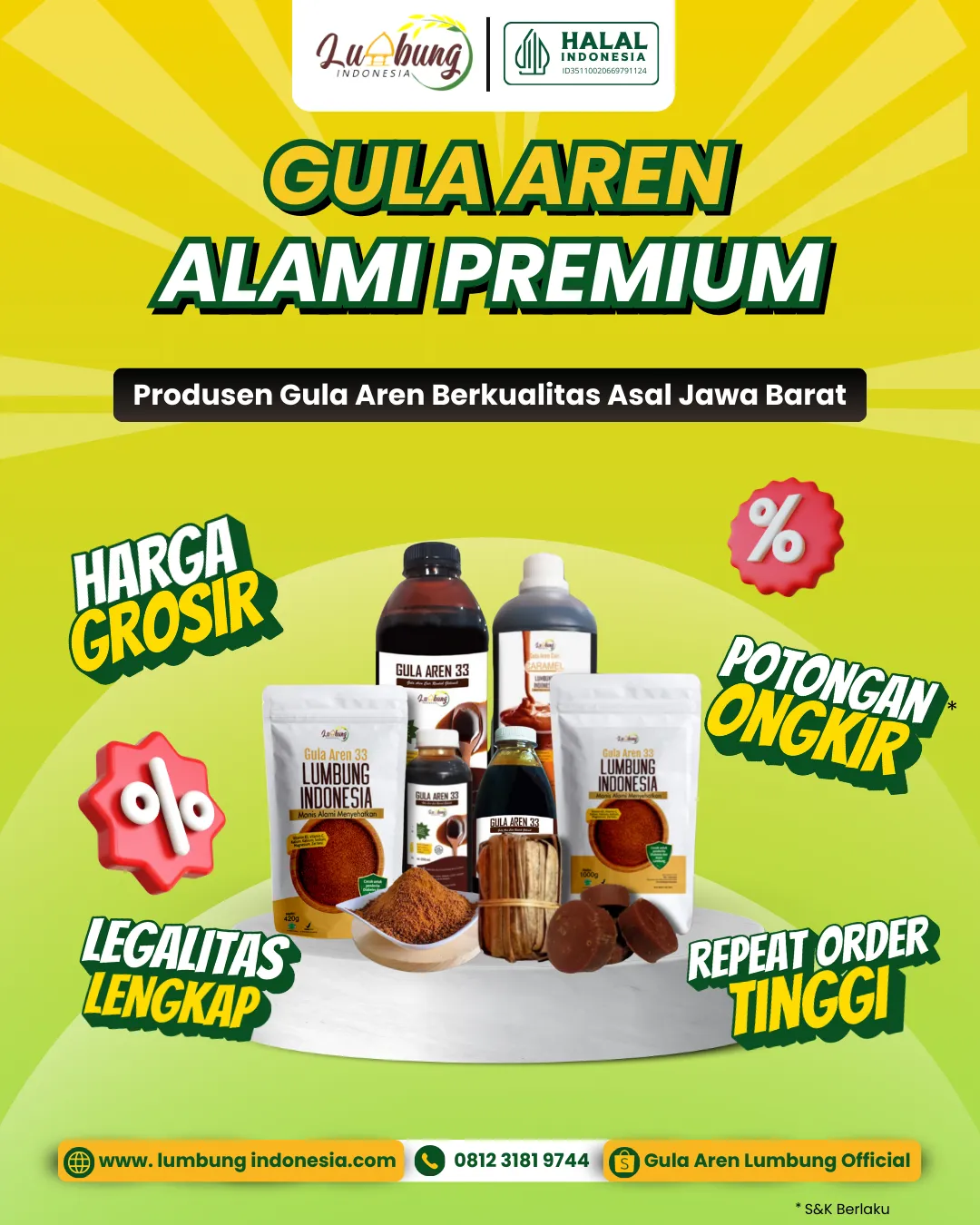 gula aren jawa barat, produsen, supplier, 2026,