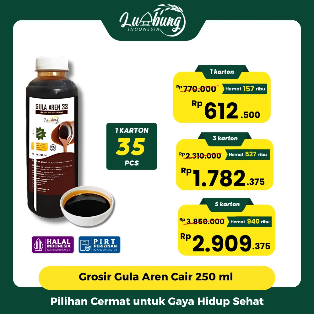gula aren, cair, gula asli, produsen gula aren