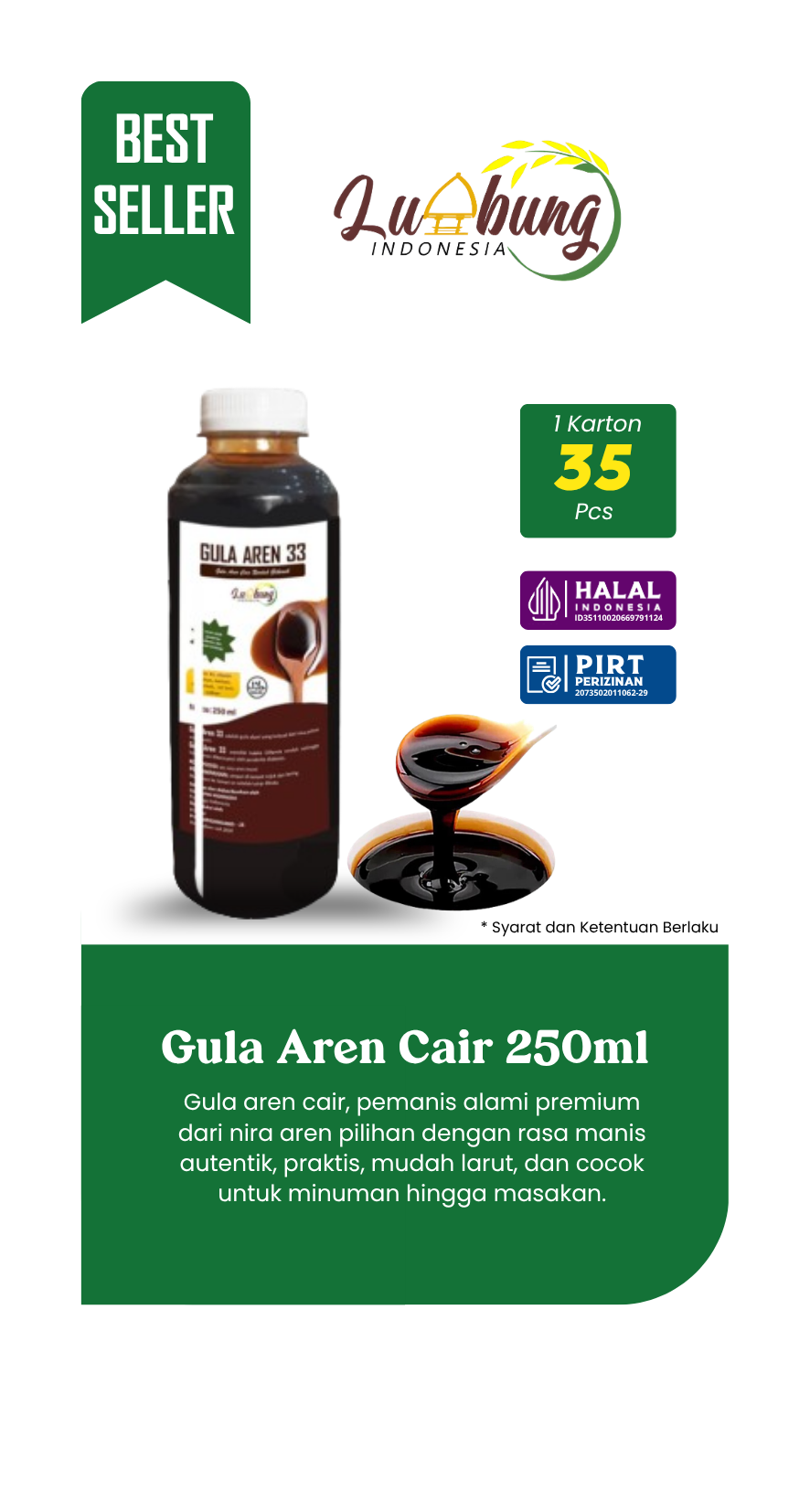 Grosir gula aren cair 250ml